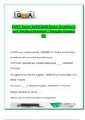 FAST Exam 2025&sol;2026 &ndash; 42 Verified Questions with Answers &vert; Clinical Ultrasound &vert; Trauma Protocol