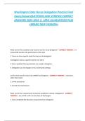 Washington State Nurse Delegation Practice Final Exam &ndash; Nursing Assistant & Caregiver Prep
