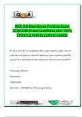 HESI RN 2025&sol;2026 &ndash; Complete Practice Questions & Answers &vert; Medical-Surgical Nursing &vert; Pharmacology &vert; Patient Care