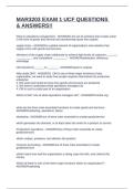MAR3203 EXAM 1 UCF QUESTIONS & ANSWERS&excl;&excl;