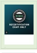 BCMAS Exam Study Questions with Complete Solutions 2025&sol;2026