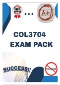  COL3704 EXAM PACK 2025 &lbrack;LATEST QUESTIONS AND ANSWERS&rcub;