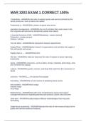 MAR 3203 EXAM 1 CORRECT 100&percnt;