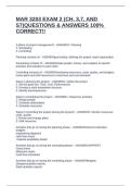 MAR 3203 EXAM 2 &lpar;CH&period; 3&comma;7&comma; AND S7&rpar;QUESTIONS & ANSWERS 100&percnt; CORRECT&excl;&excl;