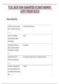 TCOLE JAILER EXAM &vert;GUARANTEED ACCURATE ANSWERS &vert;LATEST VERSION 202526