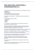 MAR 3203 FINAL QUESTIONS & ANSWERS&lpar;RATED A&plus;&rpar;