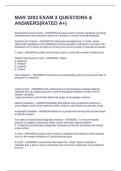 MAR 3203 EXAM 3 QUESTIONS & ANSWERS&lpar;RATED A&plus;&rpar;