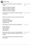 Measurement Test Bank &sol; Units & Conversions Certification &sol; 2025 Update &sol; Score 100&percnt;