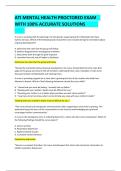 ATI MENTAL HEALTH PROCTORED EXAM WITH 100&percnt; ACCURATE SOLUTIONS  RECENTLY RELEASED&excl;&excl;