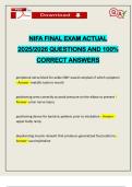 NIFA FINAL EXAM ACTUAL 2025&sol;2026 QUESTIONS AND 100&percnt; CORRECT ANSWERS