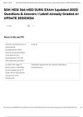 BSN HESI 266 MED SURG EXAM &lpar;updated 2025&rpar; Questions & Answers &vert; Latest Already Graded A&plus; UPDATE 2025&vert;2026