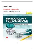 Microbiology Fundamentals&colon; A Clinical Approach &ndash; 4th Edition &lpar;Cowan & Smith&rpar; &ndash; Complete Test Bank