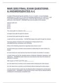 MAR 3203 FINAL EXAM QUESTIONS & ANSWERS&lpar;RATED A&plus;&rpar;