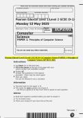 Pearson Edexcel Level 1&sol;Level 2 GCSE &lpar;9&ndash;1&rpar; Computer Science PAPER 1&colon; Principles of Computer Science QP MAY 2025