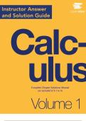Instructor&rsquo;s Solutions Manual For Calculus&comma; Volume 1 by OpenStax Gilbert Strang All Chapters 1-6