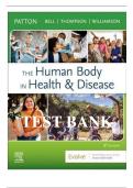 The Human Body in Health & Disease &lpar;8th Edition&comma; Patton&rpar; &ndash; Test Bank