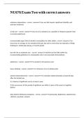 NU676 Exam Two with correct answers