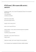 676&period;Exam 1&period; Hiv exam with correct answers