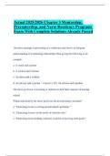 Actual 2025&sol;2026 Chapter 3 Mentorship&comma; Preceptorship&comma; and Nurse Residency Programs Exam With Complete Solutions Already Passed