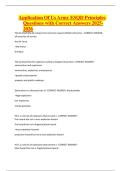 Application Of Us Army ESQD Principles Questions with Correct Answers 2025-2026
