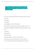 Actual 2025&sol;2026 Chapter Test 4 &lpar;IFSTA 7th Edition&rpar; Fire Dynamics Questions & Answers Already Passed