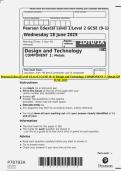 Pearson Edexcel Level 1&sol;Level 2 GCSE &lpar;9&ndash;1&rpar; Design and Technology COMPONENT 1&colon; Metals QP JUNE 2025