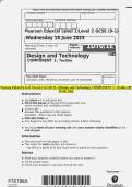 Pearson Edexcel Level 1&sol;Level 2 GCSE &lpar;9&ndash;1&rpar;Design and Technology COMPONENT 1&colon; Textiles QP JUNE 2025