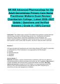 NR 568 Advanced Pharmacology for the Adult-Gerontology Primary Care Nurse Practitioner Midterm Exam Review &vert; Chamberlain College &vert; Latest 2026&ndash;2027 Update &vert; Questions and Verified Answers &vert; Grade A &vert; 100&percnt; Correct