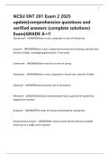 NCSU ENT 201 Exam 2 2025 update&vert;comprehensive questions and verified answers &lpar;complete solutions&rpar; Exam&vert;GRADE A&plus;&excl;&excl;