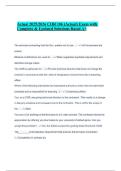 Actual 2025&sol;2026 COR 106 &lpar;Actual&rpar; Exam with Complete & Updated Solutions Rated A&plus;