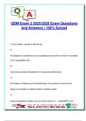 QDM Exam 2 &lpar;64 Questions&rpar; &ndash; Quality Control&comma; SPC&comma; Process Strategy & Layout