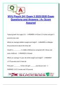 WVU PSYC 241 Exam 3 &lpar;100&plus; Questions&rpar; &ndash; Child Development&comma; Cognitive Theories & Learning &ndash; 2025&sol;2026 &ndash; West Virginia University