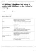 LES 305 Exam 1 Clark Exam fully solved & updated 2025-2026&lpar;latest version verified for accuracy&rpar;