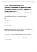 IFSTA Driver Operator 2025 update&vert;comprehensive questions and verified answers &lpar;complete solutions&rpar; Exam&vert;GRADE A&plus;&excl;&excl;