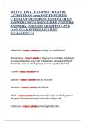 MAT 101 FINAL EXAM STUDY GUIDE LATEST EXAM 2025 WITH MULTIPLE CHOICE OF QUESTIONS AND DETAILED ANSWERS WITH RATIONALES &lpar;VERIFIED ANSWERS&rpar; ALREADY GRADED A&plus; AND 100&percnt; GUARANTEE PASS &lpar;JUST RELEASED&excl;&excl;&excl;&excl;&excl;&rpar;