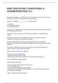 MAR 3203 EXAM 1 QUESTIONS & ANSWERS&lpar;RATED A&plus;&rpar;