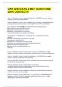 MAR 3203 EXAM 2 UCF QUESTIONS 100&percnt; CORRECT&excl;&excl;