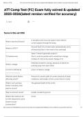 ATT Comp Test &lpar;FC&rpar; Exam fully solved & updated 2025-2026&lpar;latest version verified for accuracy&rpar;