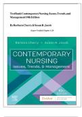 Test Bank Contemporary Nursing&semi; Issues&comma; Trends&comma; and Management 10th Edition By Barbara Cherry & Susan R&period; Jacob
