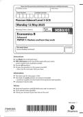   2025 Pearson Edexcel Level 3 GCE 9EB0&sol;01 Economics B Advanced  PAPER 1&colon; Markets and how they work 