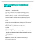 Comprehensive PMHNP Board Exam Test Bank &vert; Psychiatric Mental Health Nurse Practitioner Practice Questions and Verified Study Solutions