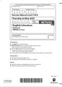   2025 Pearson Edexcel Level 3 GCE 9ET0&sol;02 English Literature Advanced  PAPER 2&colon; Prose 