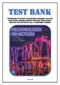 Test Bank for Technology in Action 18th Edition &lpar;Pearson&comma; 2023&rpar; by Alan Evans&comma; Kendall Martin and Mary Anne Poatsy&comma; Isbn no&semi; 9781292728209&comma; all 13 Chapters Covered