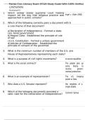 Florida Civic Literacy Exam &lpar;FCLE&rpar; Study Guide With 100&percnt; Verified Solution&lbrace;2025&vert;2026&rcub; Updated&excl;&excl;