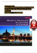 Modern Advanced Accounting in Canada&comma; 10th Edition by Darrell Herauf & Chima Mbagwu &vert; Complete Solution Manual Chapters 1&ndash;12