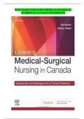 Test Bank for Lewis's Medical-Surgical Nursing in Canada&comma; 5th Edition by Jane Tyerman &vert; Latest 2025&sol;2026 Update &vert; Verified Q&A &vert; A&plus; Graded