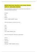 MLPAO Mock Exam Questions and answers Newest RATED A&plus; 2025&sol;2026 UPDATED 