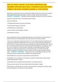 NUR 152 EXAM 1 BLOCK 1 GCC EXAM QUESTIONS AND ANSWERS UPDATED 2025&sol;2026 A COMPLETE SOLUTION WITH CORRECT DETAILED ANSWERS GRADED A&plus; FOR SUCCESS