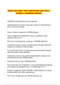 NURS 5335 EENT TEST QUESTIONS AND FULLY CORRECT ANSWERS NEWEST