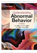 Test Bank for Understanding Abnormal Behavior&comma; 12th Edition&comma; Sue All Chapters 1-17